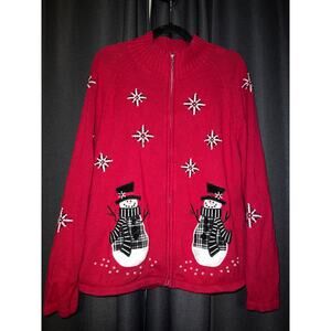 Ugly Christmas Sweater Xmas Cardigan Size XL
